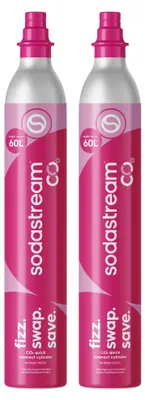 Productafbeelding van SodaStream Quick Connect CO2-cilinder, 2-pack. Reservecilinder