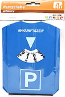 Produktbild von Ultimatives 3-in-1 Parkscheiben Set mit Eiskratzer und Scheibenabzieher für klare Sicht – Blau, 1 Stück