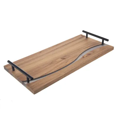 Immagine prodotto di ORION River Vassoio da portata, 42 x 20 cm, legno/resina ORION 153877