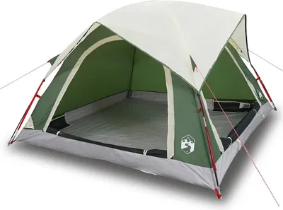 Produktbild von vidaXL Campingzelt 4 Personen Grün Wasserdicht