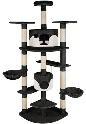 Produktbild von tectake® Kratzbaum Fippi 201 cm inklusive Spielkordel und Kippschutz