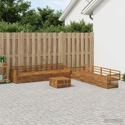 Produktbild von Möbel Outdoor-Sofagarnitur 9 pcs Natur Massivholz AkazieGartensofas - Gartensofas c1180