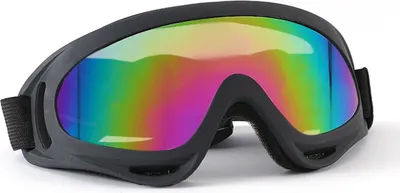Produktbild von Hundebrille mit verstellbaren Riemen, UV-Schutz, winddicht, beschlagfrei, staubdicht, Hundesonnenbrille, Reiten im Freien, Autofahren, Welpenbrille für kleine bis mittelgroße Hunderassen