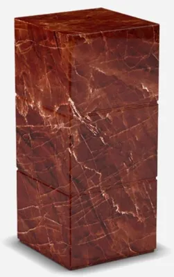 Luxus Travertin Marmor Beistelltisch Rot, Roter Travertin Marmor Beistelltisch, Luxury Travertine Marble Side Table Red, Red Travertine Marble Side Table