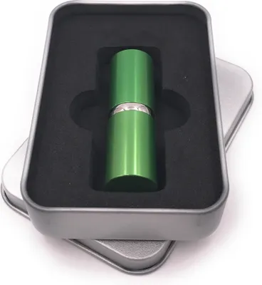 Image de Onwomania Rouge à lèvres Flacon de gloss à lèvres argenté vert en relief Clé USB en boîte cadeau alu 8 GB USB 2.0