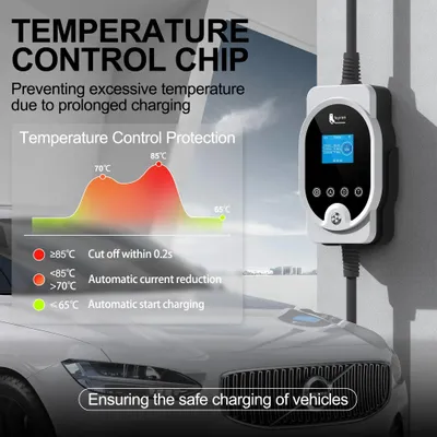 Image de Borne de recharge mobile pour véhicules électriques - 22 kW - Triphasée - Type 2 - 5 mètres - Contrôle via application