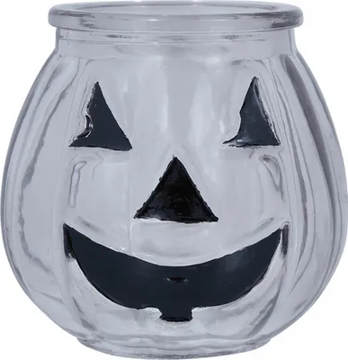 Produktbild von Halloween Kürbis Glas Kerzenhalter