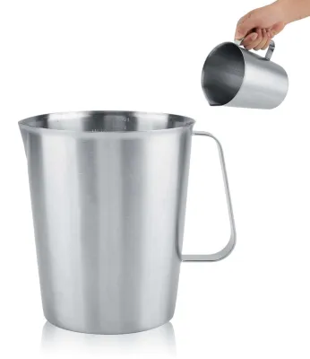 Edelstahl-Messbecher 2 L 64 oz mit Ausgießer und Skala