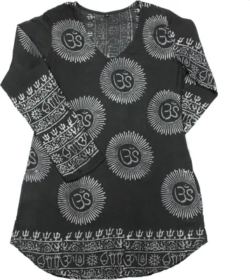 Produktbild von Hemd - Bluse - Om Saira - schwarz - L - Oberhemd - Sommerhemd