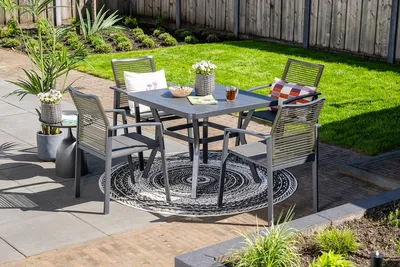 Produktbild von Garden Impressions 5-teiliges dining Set Cosmo und Douglas naturell