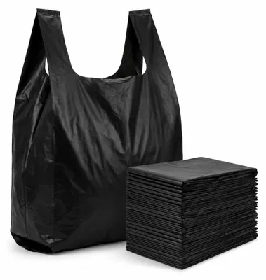 Produktbild von Set mit 100 geruchsneutralen Müllsäcken, schwarz, 26 x 42 cm