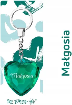 Produktbild von Schlüsselanhänger „Małgosia-Herz“ – Be-Happy Gifts