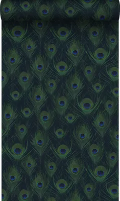 Obrázok produktu pre Origin Wallcoverings tapeta pávie perie tmavomodrá 53 cm x 10,05 m