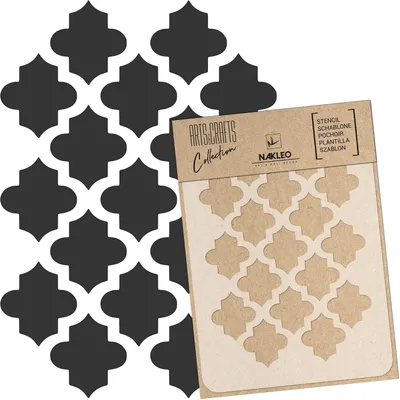 Imagen del producto de Plantilla para manualidades, de plástico reutilizable, versátil, ideal para decoración de paredes