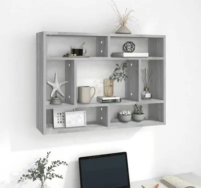Immagine prodotto di Maison Exclusive - Mensola da parete grigio Sonoma 75x16x55 cm Materiale ligneo