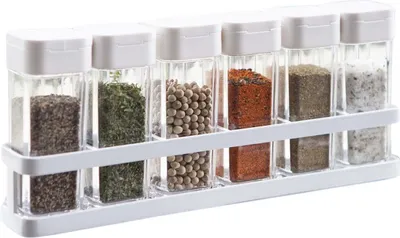 Image de Set de 6 pots à épices avec support Tower