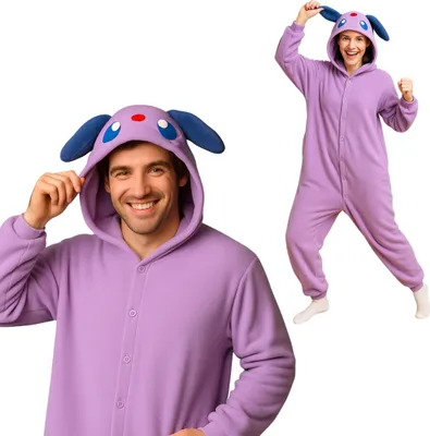 Produktbild von Pyjama Onesie Kigurumi Kostüm für Erwachsene Pokemon Espeon XL: 175 - 185cm