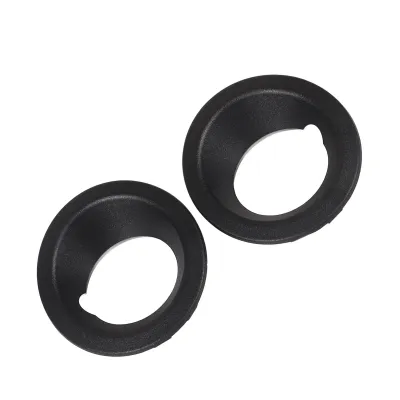 Image de Couverture de l'anneau des phares antibrouillard pour le pare-chocs avant 51113400912, noir, remplacement pour X3 E83 2004-2006, set de 2 pièces