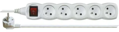 Obrázok produktu pre Emos 1902150500, Spínané, Biela, 5 AC zásuvky/AC zásuviek, 5 m, 250 V, 10 A
