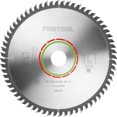 Produktbild von Festool Spezial-Sägeblatt 225x2,6x30 TF64 | 489459