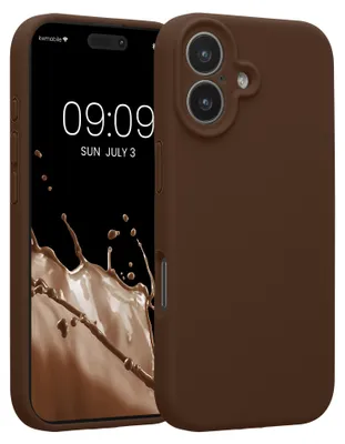 Produktbild von kwmobile Hülle kompatibel mit Apple iPhone 17 - Hülle Silikon gummiert - Handyhülle - Handy Case in Chocolate