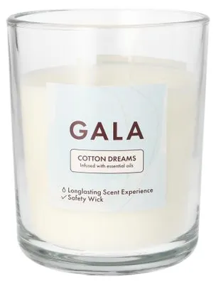 Produktbild von 6 "GALA" Duftkerze im Glas Ø 10,5 cm · 12,4 cm weiss - Baumwolle Dreams "Tokio Large"