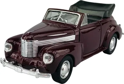 Imagen del producto de Welly, modelo a escala de un Opel Kapitan Cabriolet rojo de 1938, sin techo, fabricado en metal. Escala: 1:34 - 1:39. Modelo nuevo, en su caja original. Código: 43785