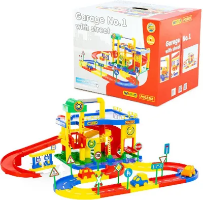 Produktbild von Polesie 37831 Wader Garage No.1 mit Straßensystem,