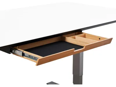 Unterbau-Schublade aus Bambus, flach, 58,5x24,3x4,3 cm, Organizer