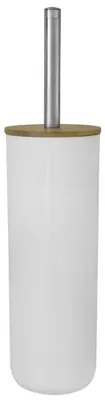 Obrázek produktu pro Stojící WC štětka SNOW, bílá/bambus