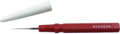 Produktbild von Bergeon 30102-AR Kleiner roter Öler feiner Spitze Werkzeug 0,15 mm