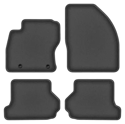 Produktbild von Velours-Fußmatten für Ford Focus MK2 2006-2010 (Cabrio) – 4-tlg, Graphit, passgenau – Wielganizator DURBAN