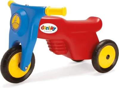 Produktbild von Dantoy 3321 Motorrad mit Gummirädern - Kinderfahrzeug mit 3 Rädern, L: 58,5 cm