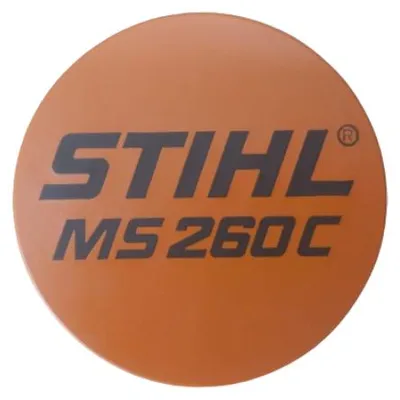 Produktbild von Stihl Typenschild mit Firmenzeichen 'STIHL MS260C' 11219671509