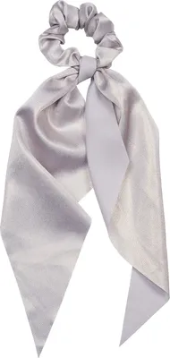Produktbild von styleBREAKER Damen Haargummi einfarbig mit Schleife im Retro Style, elastisch, Scrunchie, Zopfgummi, Haarband 04027042