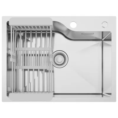 Produktbild von Küchenspüle, Einzelbecken, Geräuschdämpfungstechnologie, Silber