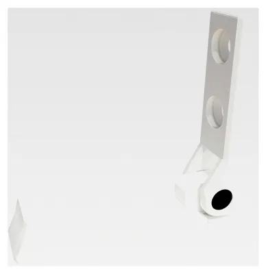Produktbild von 2 Klapphaken für Akustikpaneele 13mm (Weiß)