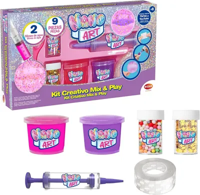 Productafbeelding van Bizak nano art 64528143 creatieve set - Mix & play - Complete doe-het-zelfset voor het maken en decoreren - Nanoband