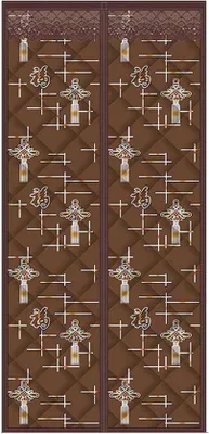 Image de Porte magnétique isolante 95 x 210 cm - Insonorisée, imperméable et coupe-vent, idéale pour les cours intérieures