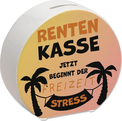 Produktbild von Rentenkasse - jetzt beginnt der Freizeitstress Spardose