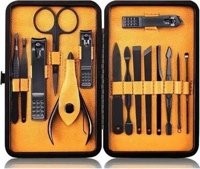Obrázek produktu pro sada nerezových kleštiček na nehty 15 v 1 pro péči o nehty, manikúru a pedikúru