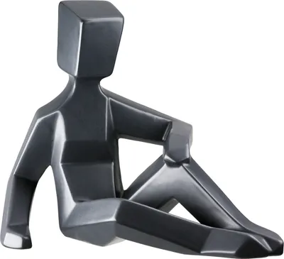 Produktbild von Gilde Figur, "Patras", Keramik, schwarz, VE 2, L. 12 cm, B. 21 cm, H. 16 cm 34419 4063387344194