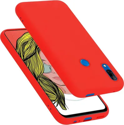 Produktbild von Cadorabo Schutzhülle für Honor 10 LITE / Huawei P SMART 2019 Hülle in Rot Handyhülle Case Cover TPU Etui