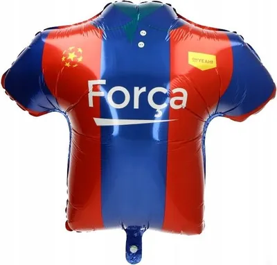 Obrázek produktu pro Fóliový balónek FOTBALOVÉ tričko Fotbalový fanoušek Barcelona Narozeniny 55cm