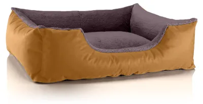 Obrázok produktu pre Pelech pre psa TEDDY, pohovka pre psa,(L) cca 80x65x18cm,ZLATO-HNEDÁ (zlatá/hnedá)