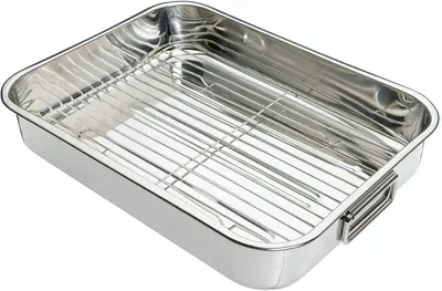 Produktbild von Kitchencraft Edelstahl Bräter 43x31 Cm Silber Silber One Size