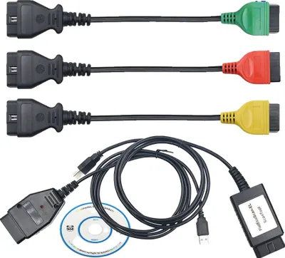 Produktbild von Fiatecuscan Adapter, OBD2-Anschluss, Diagnostik, MultiECUScan
