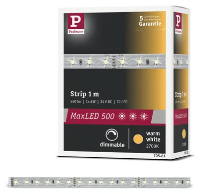 Produktbild von Paulmann MaxLED 500 LED Strip Warmweiß Einzelstrip