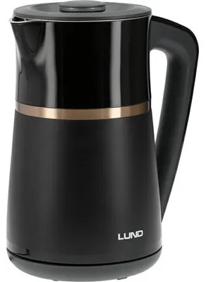 LUND Wasserkocher 1,7L mit Temperaturregelung schwarz Modell 68217