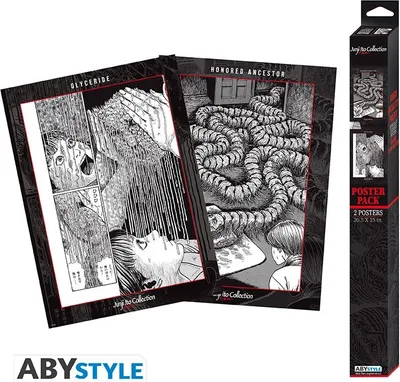 Immagine prodotto di Junji Ito Poster-Set: Chibi Posters - Souichi and Tomie (52 x 38 cm)